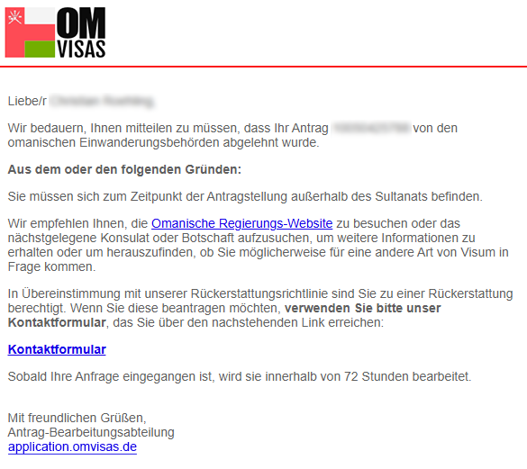oman visum abgelehnt oman visum abgelehnt